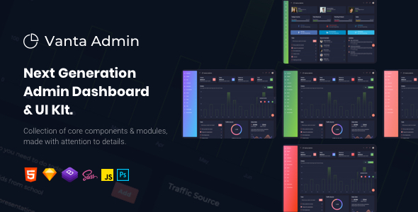 Detail Dark Dashboard Template Nomer 40