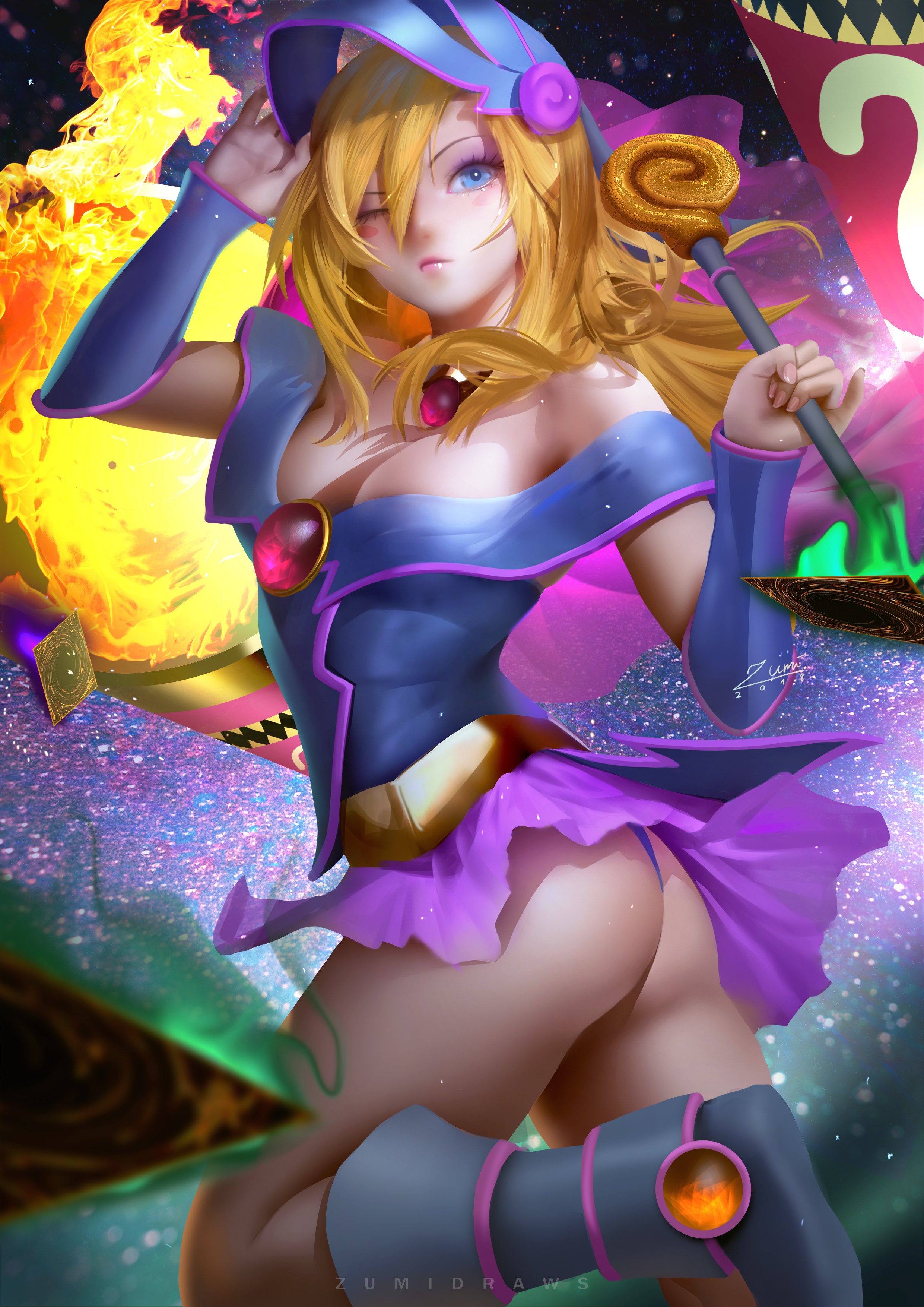 Detail Dark Magician Girl Wallpaper Nomer 25