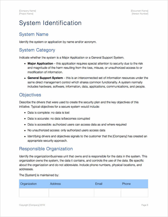 Detail Data Security Plan Template Nomer 11