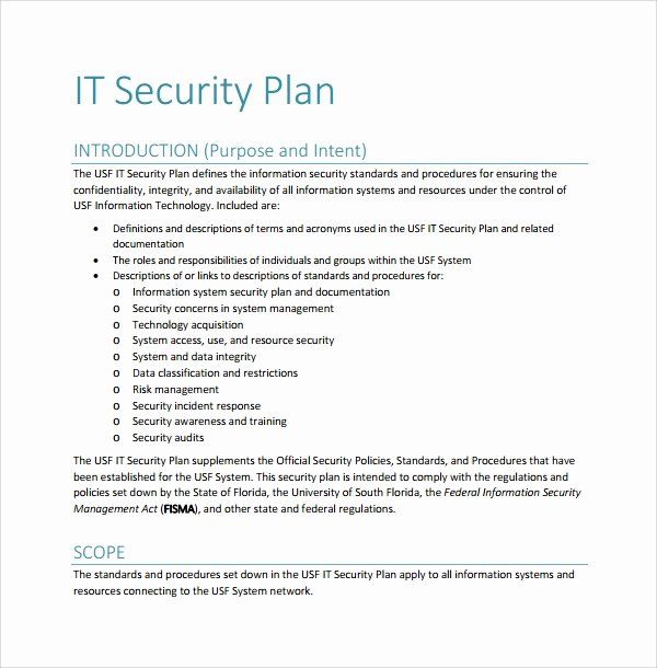 Detail Data Security Plan Template Nomer 5