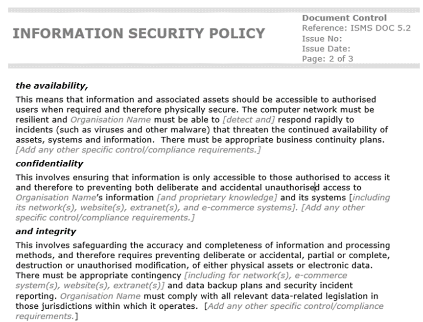 Detail Data Security Plan Template Nomer 49