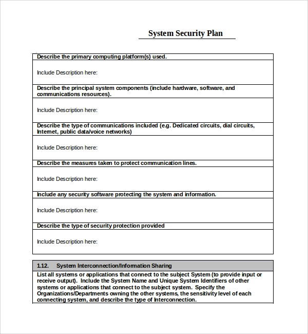 Detail Data Security Plan Template Nomer 50