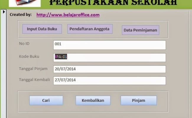Detail Database Peminjaman Buku Nomer 22