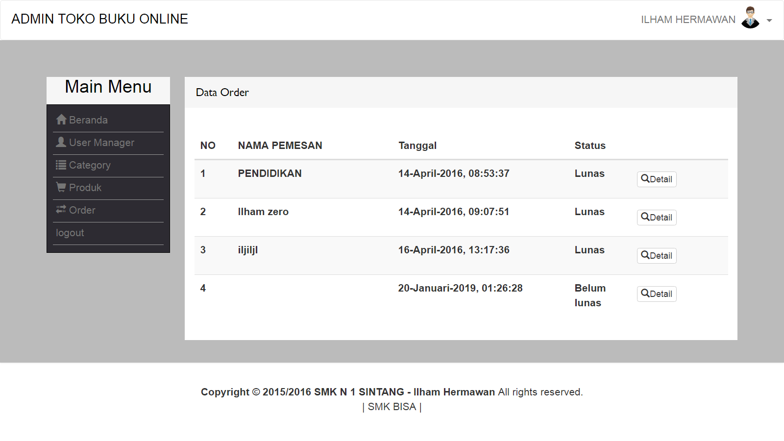 Detail Database Toko Buku Nomer 15