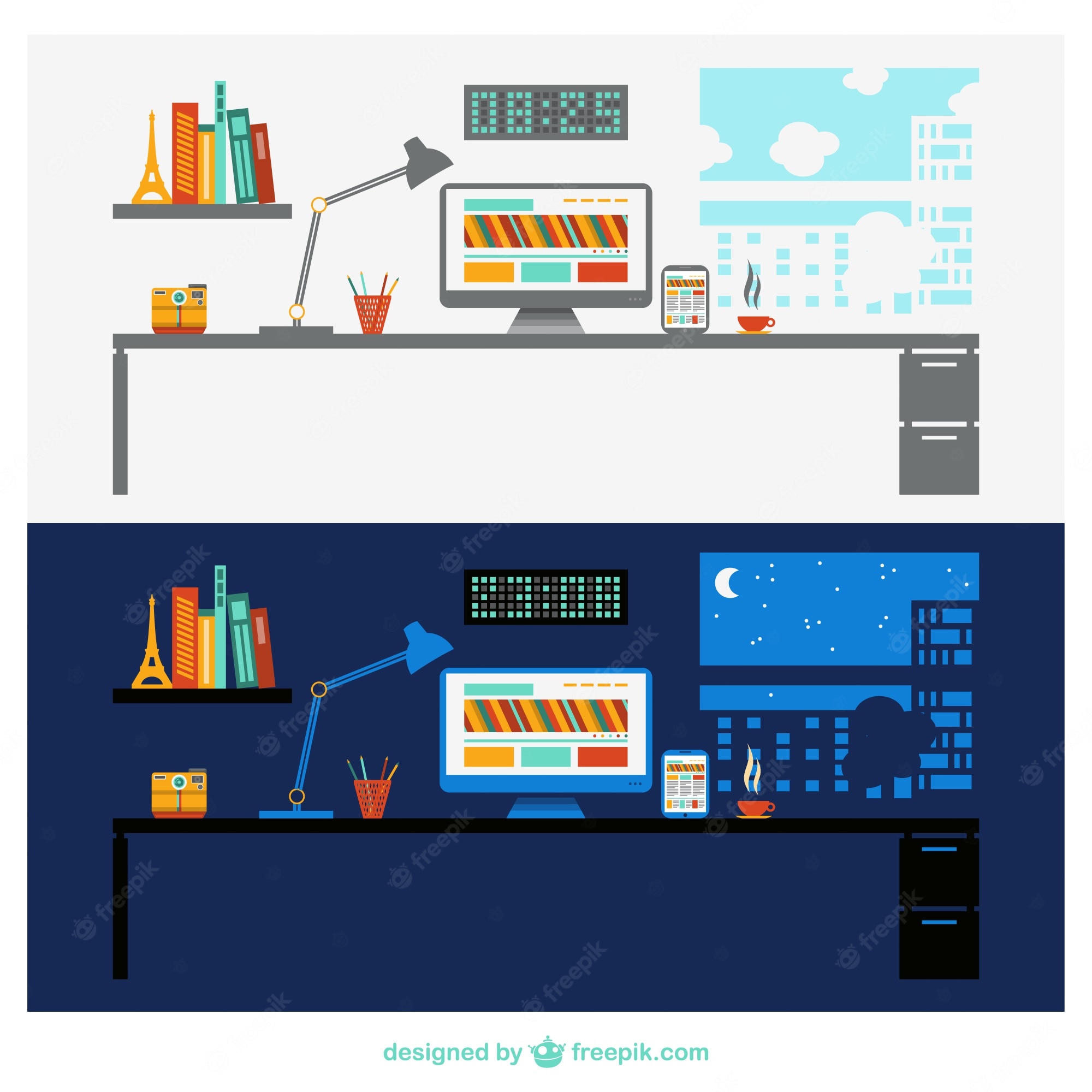 Detail Day And Night Template Nomer 18