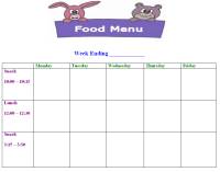 Detail Daycare Menu Template Nomer 17