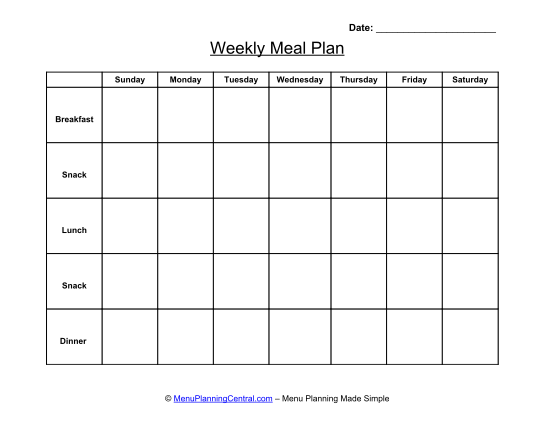 Detail Daycare Menu Template Nomer 18