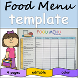 Detail Daycare Menu Template Nomer 34