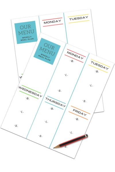 Detail Daycare Menu Template Nomer 40