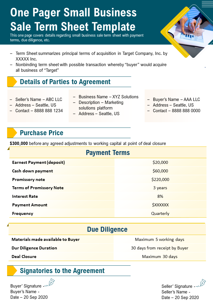 Detail Deal Sheet Template Nomer 30