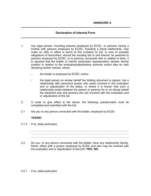 Declaration Of Interest Template 45 Koleksi Gambar 