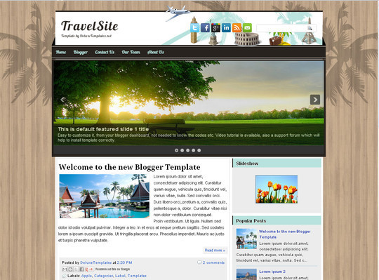 Detail Default Blogger Template Nomer 43