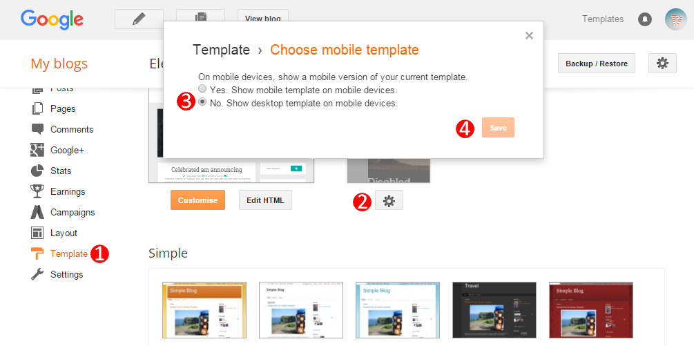 Detail Default Blogger Template Nomer 4