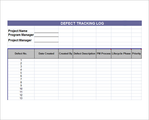 Detail Defect List Template Nomer 41