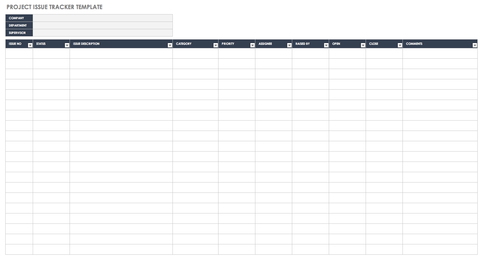 Detail Defect List Template Nomer 46