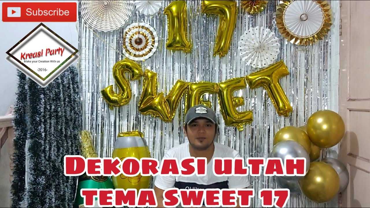 Detail Dekor Ultah 17 Tahun Nomer 12