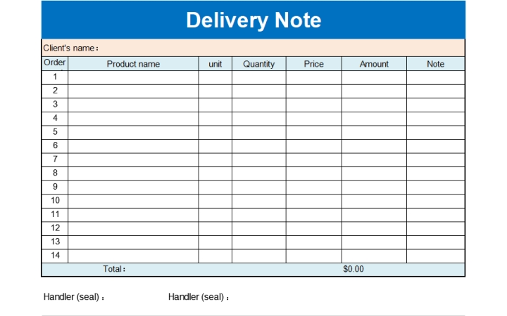 Detail Delivery Order Template Nomer 21