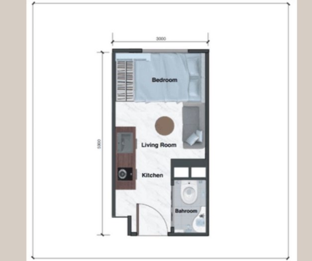 Denah Apartemen Studio 46 Koleksi Gambar Denah Apartemen Studio 46 Koleksi Gambar