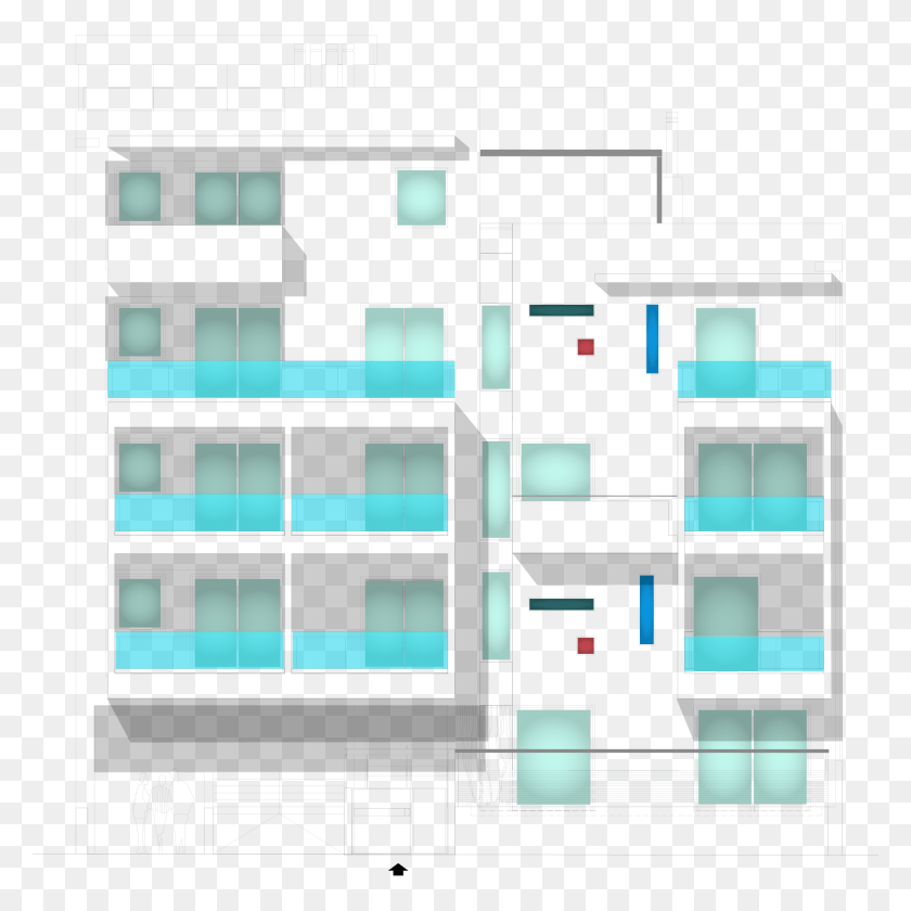 Detail Denah Gedung Apartemen Nomer 23