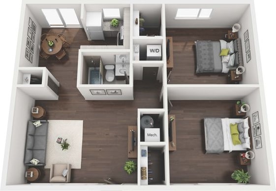 Detail Denah Kamar Apartemen Nomer 39