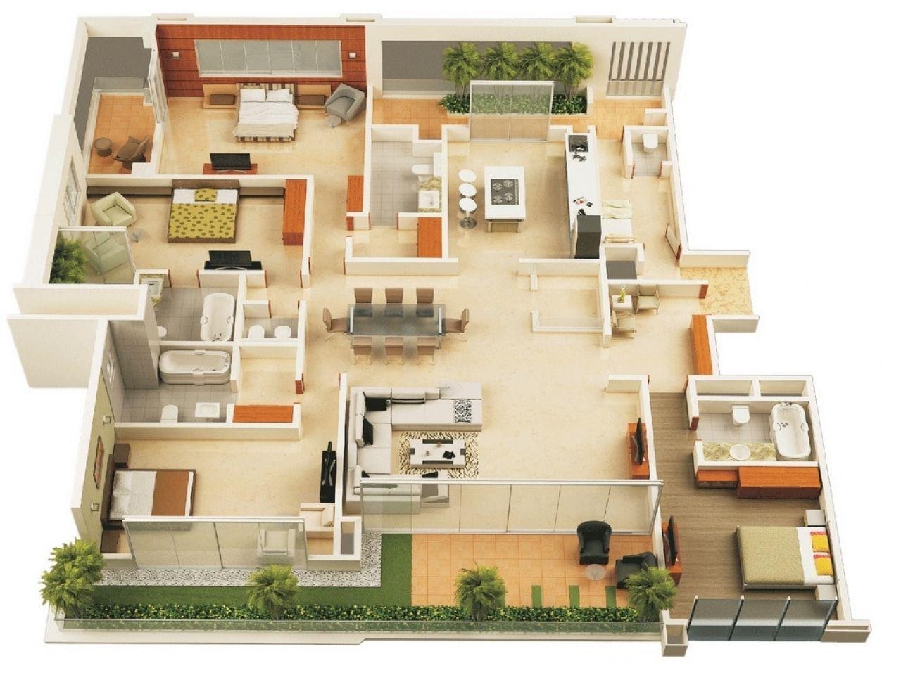 Detail Denah Kamar Apartemen Nomer 42