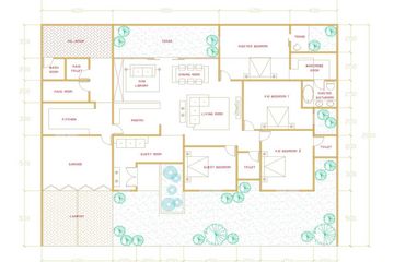 Detail Denah Rumah Fengshui Nomer 5