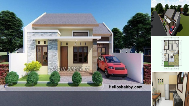 Detail Denah Rumah Minimalis 2 Kamar Beserta Notasi Gambar Nomer 27