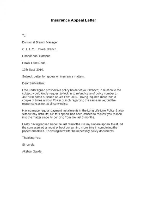 Detail Dental Insurance Appeal Letter Template Nomer 6