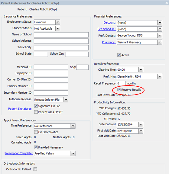 Detail Dental Patient Recall Letter Template Nomer 50