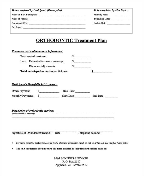 Detail Dental Treatment Plan Letter Template Nomer 16