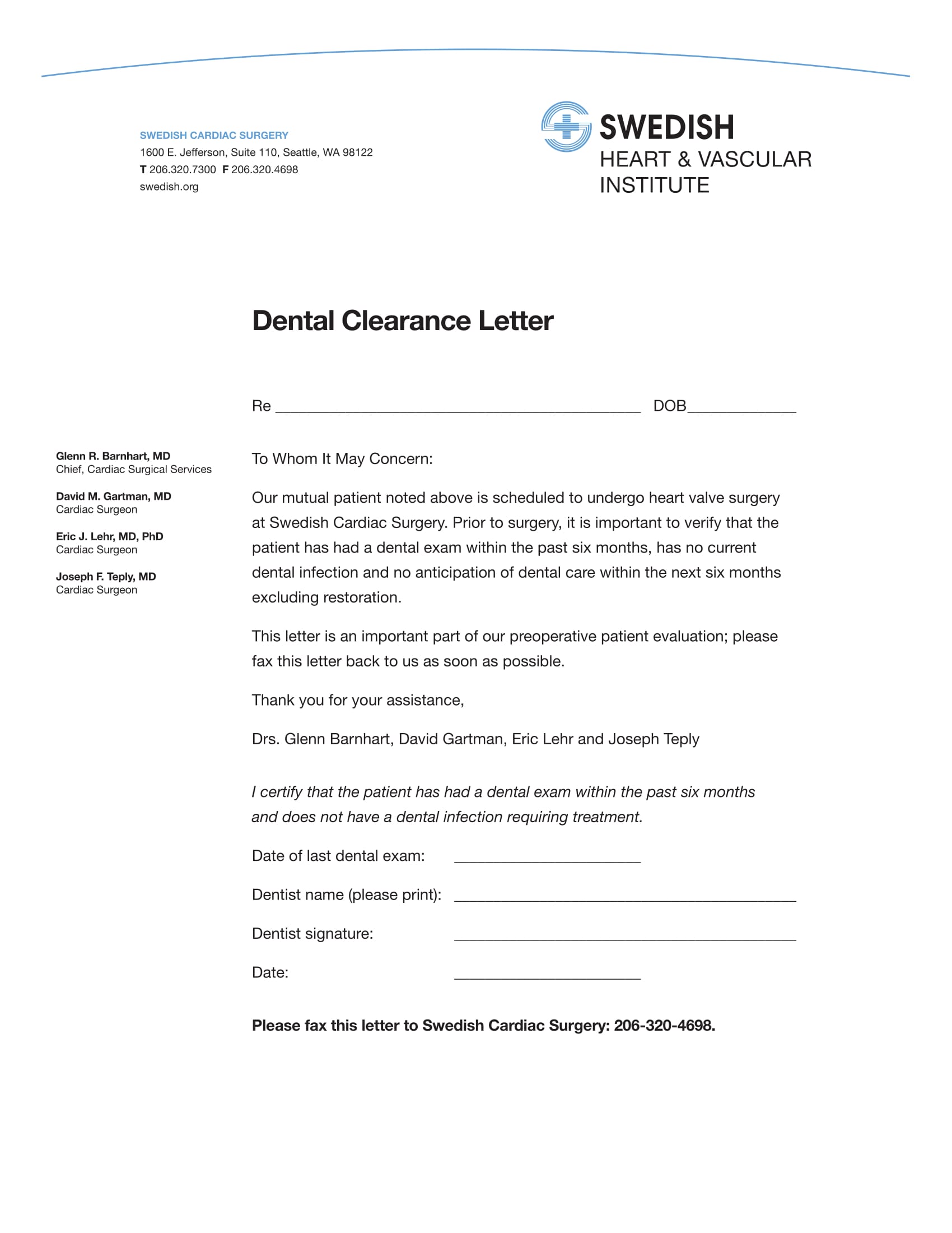 Detail Dental Treatment Plan Letter Template Nomer 37