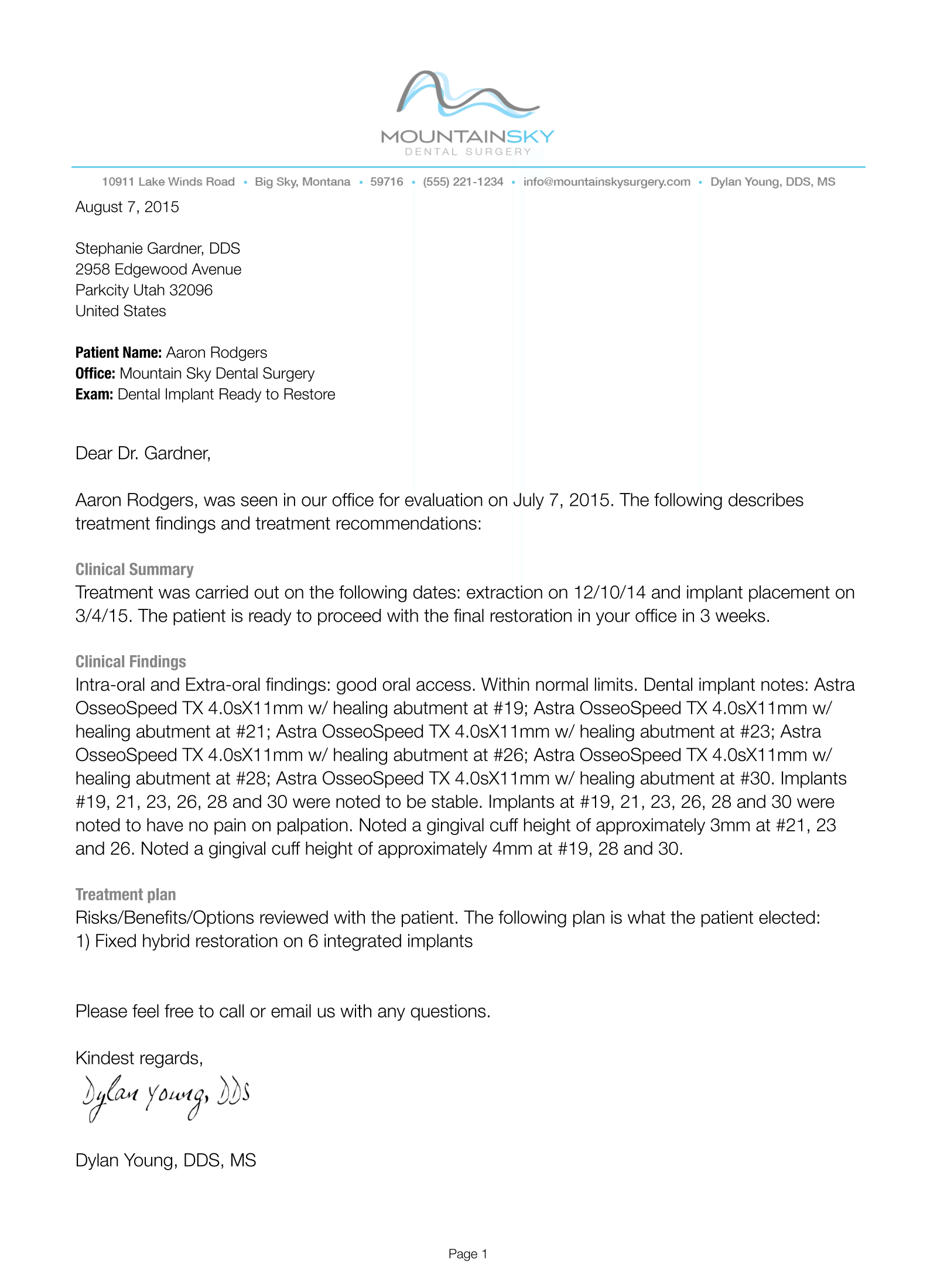 Detail Dentist Note Template Nomer 32