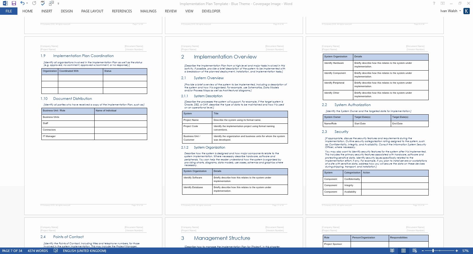 Detail Deployment Plan Template Nomer 39