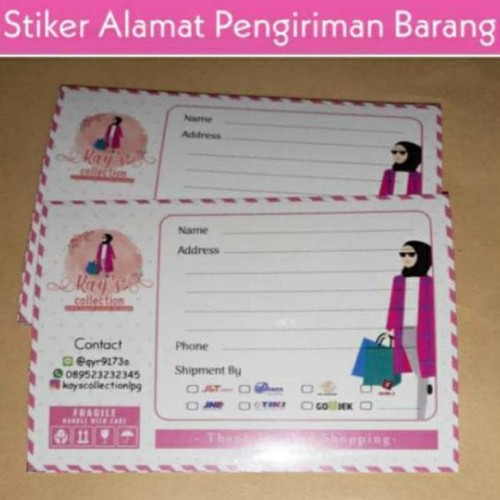 Detail Desain Alamat Pengiriman Olshop Nomer 33