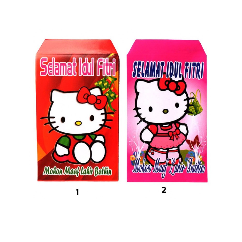Desain Amplop Lebaran Lucu Hello Kitty - KibrisPDR