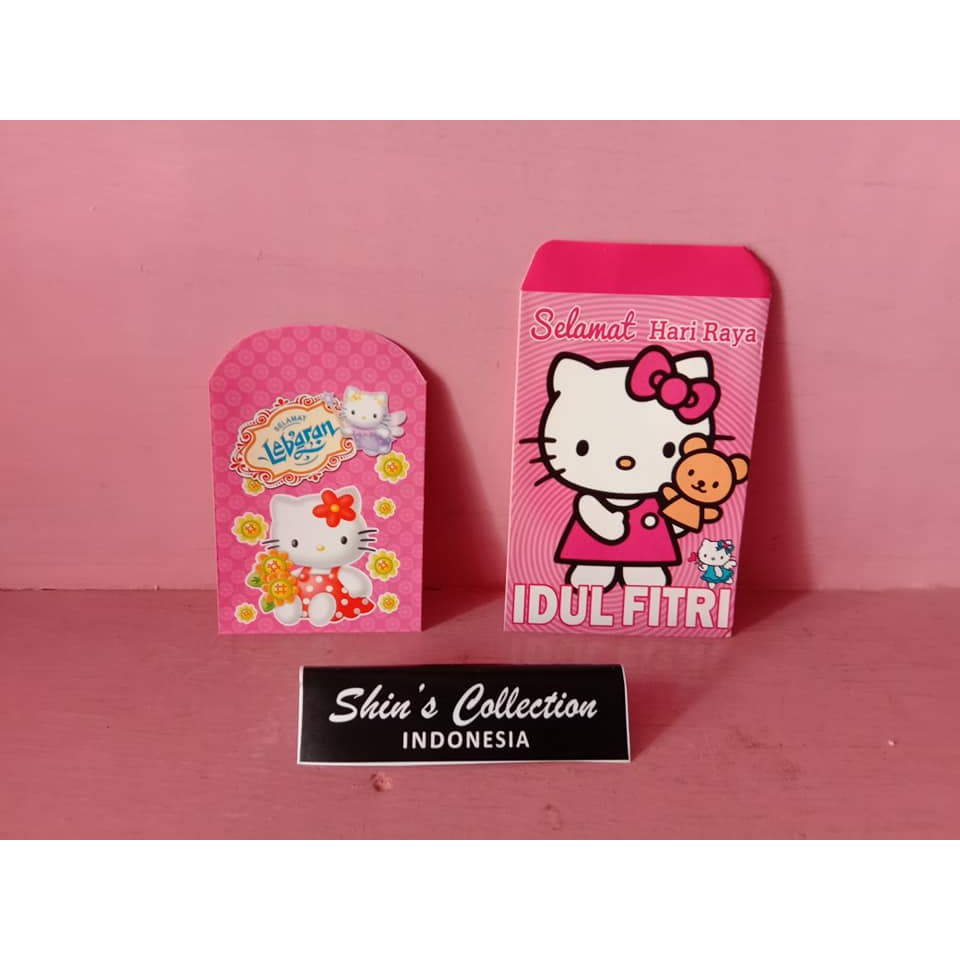 Detail Desain Amplop Lebaran Lucu Hello Kitty Nomer 2