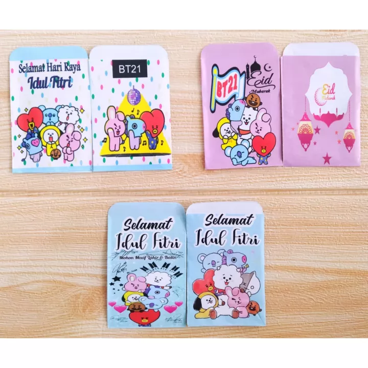 Detail Desain Amplop Lebaran Lucu Hello Kitty Nomer 17