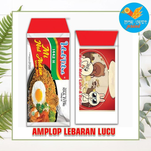 Detail Desain Amplop Lebaran Lucu Hello Kitty Nomer 25