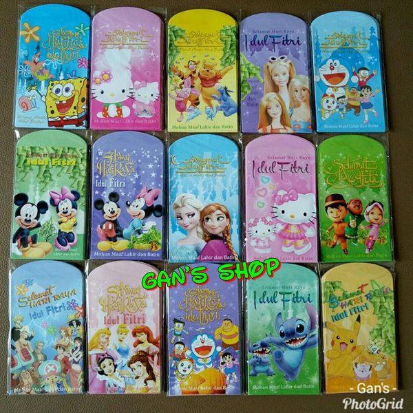 Detail Desain Amplop Lebaran Lucu Hello Kitty Nomer 26