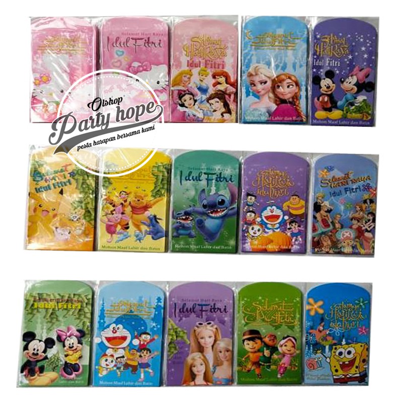 Detail Desain Amplop Lebaran Lucu Hello Kitty Nomer 27