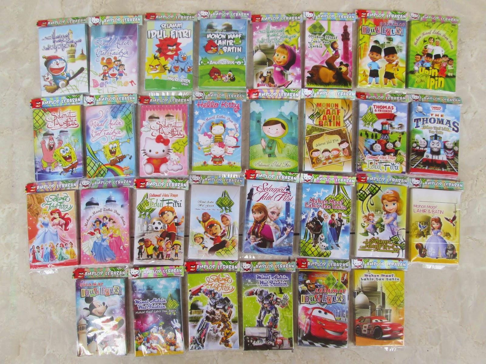 Detail Desain Amplop Lebaran Lucu Hello Kitty Nomer 31