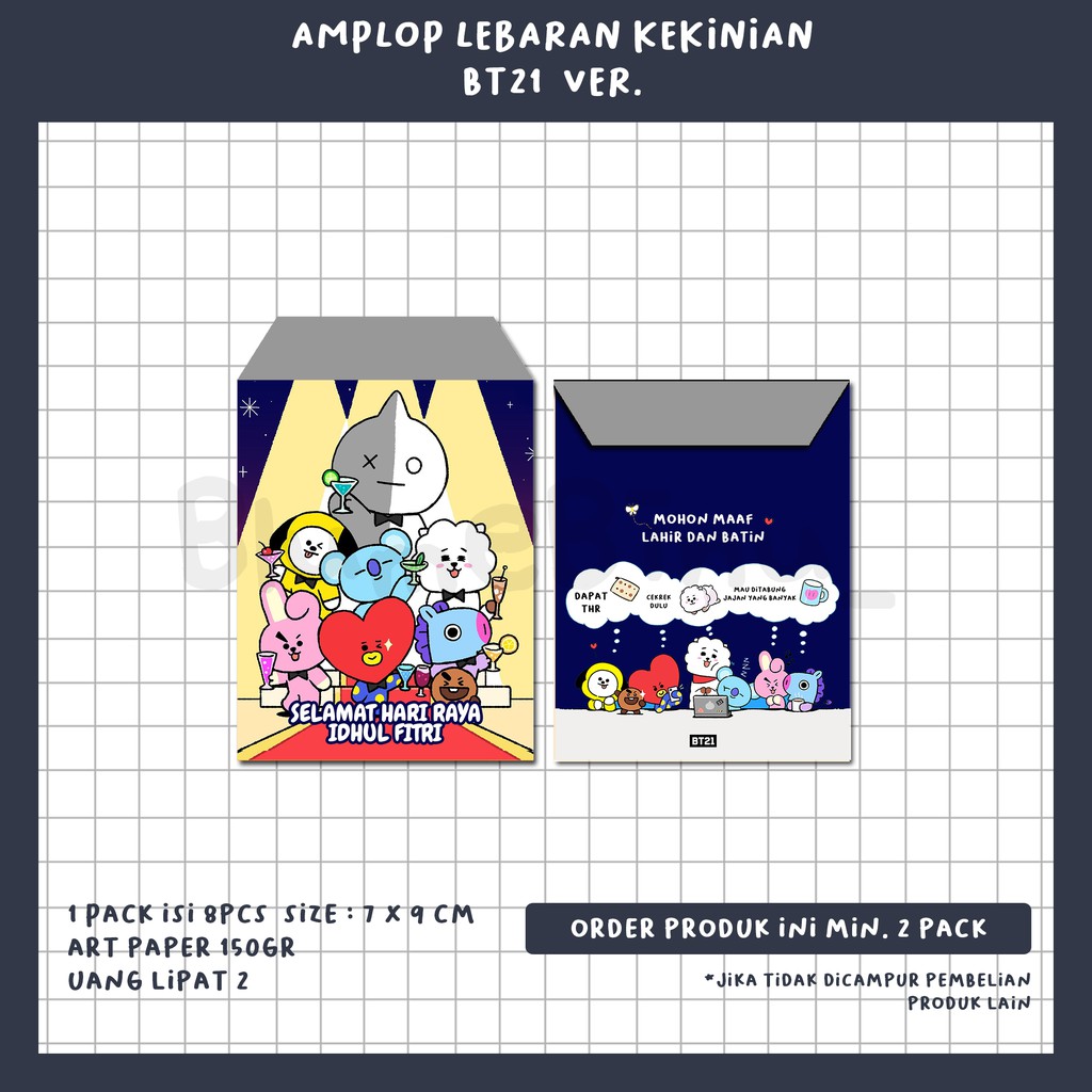 Detail Desain Amplop Lebaran Lucu Hello Kitty Nomer 32