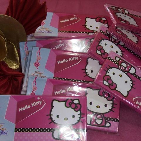 Detail Desain Amplop Lebaran Lucu Hello Kitty Nomer 38