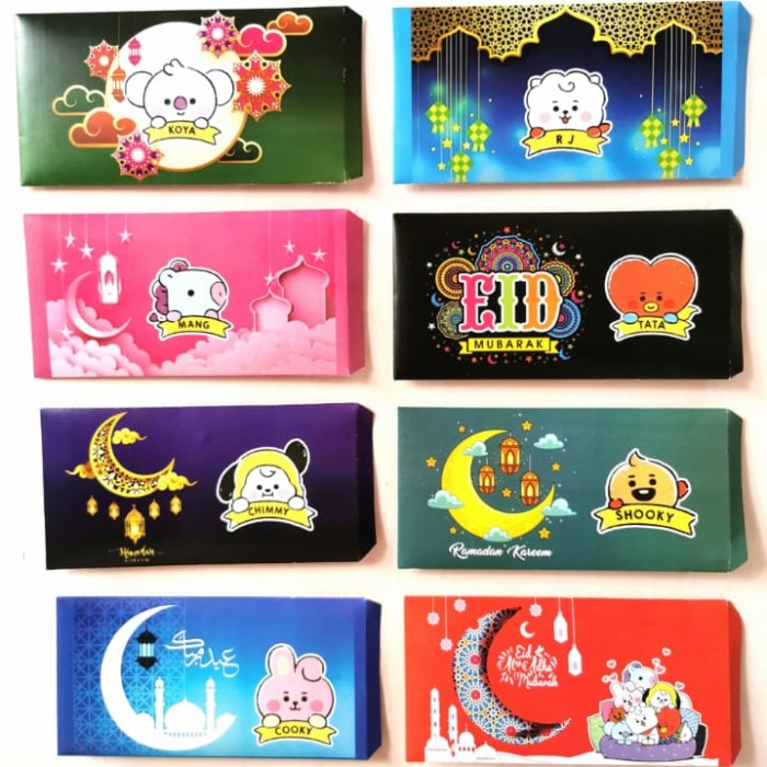 Detail Desain Amplop Lebaran Lucu Hello Kitty Nomer 43