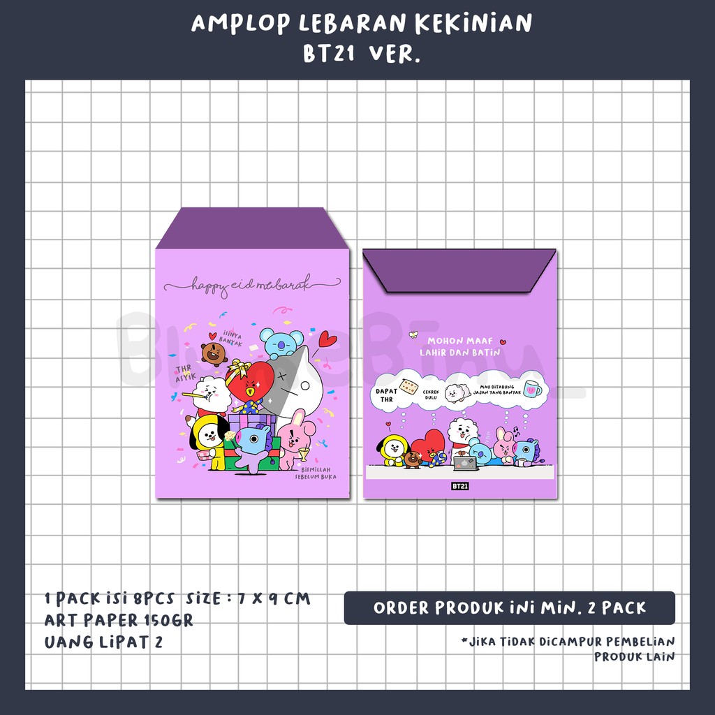 Detail Desain Amplop Lebaran Lucu Hello Kitty Nomer 46