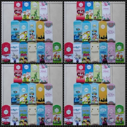 Detail Desain Amplop Lebaran Lucu Hello Kitty Nomer 50