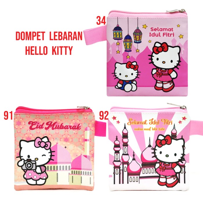 Detail Desain Amplop Lebaran Lucu Hello Kitty Nomer 6