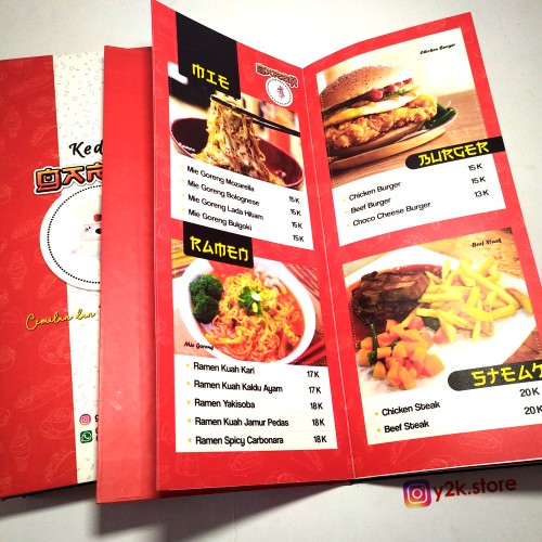 Detail Desain Buku Menu Cafe Nomer 8