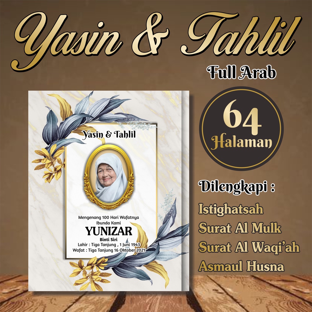 Detail Desain Buku Yasin Nomer 7