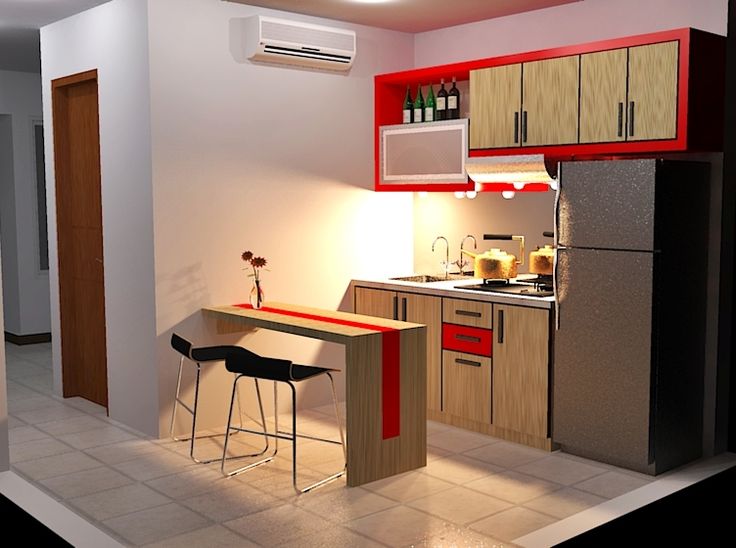 Detail Desain Dapur Apartemen Nomer 45